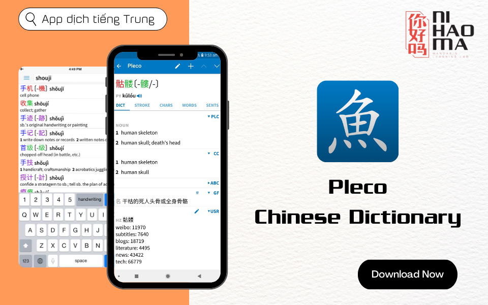 app dich tieng trung sang pinyin Pleco