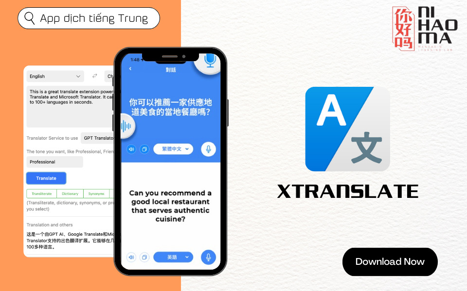 cac app dich tieng trung