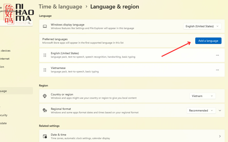 add a language