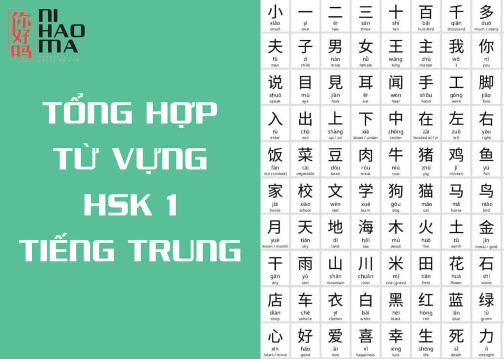 từ vựng hsk 1