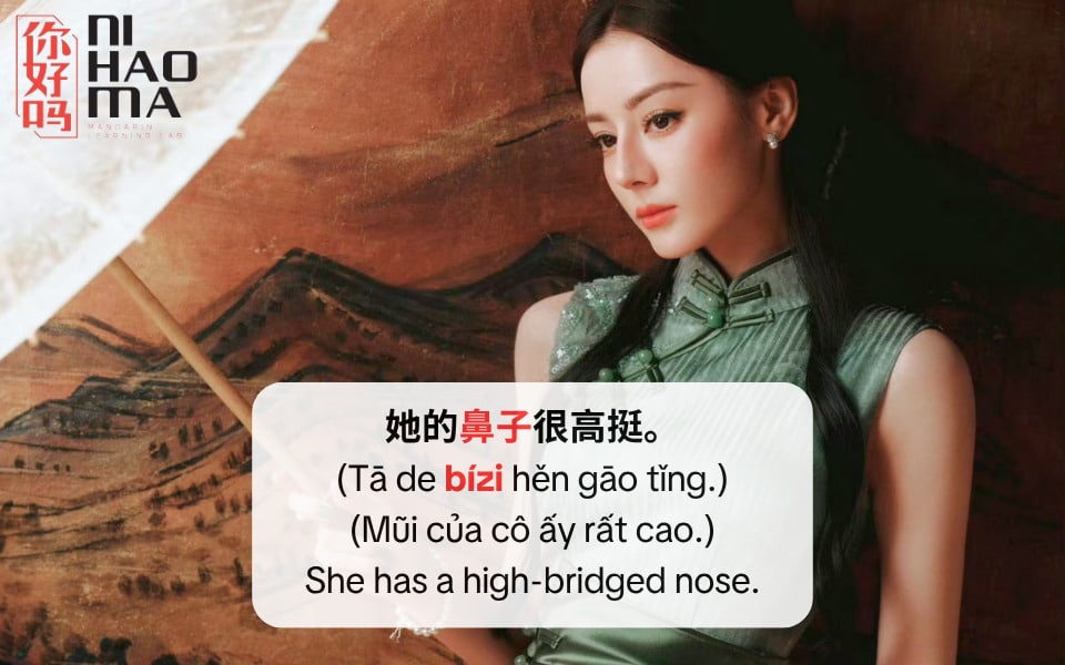 các bộ phận cơ thể người tiếng trung