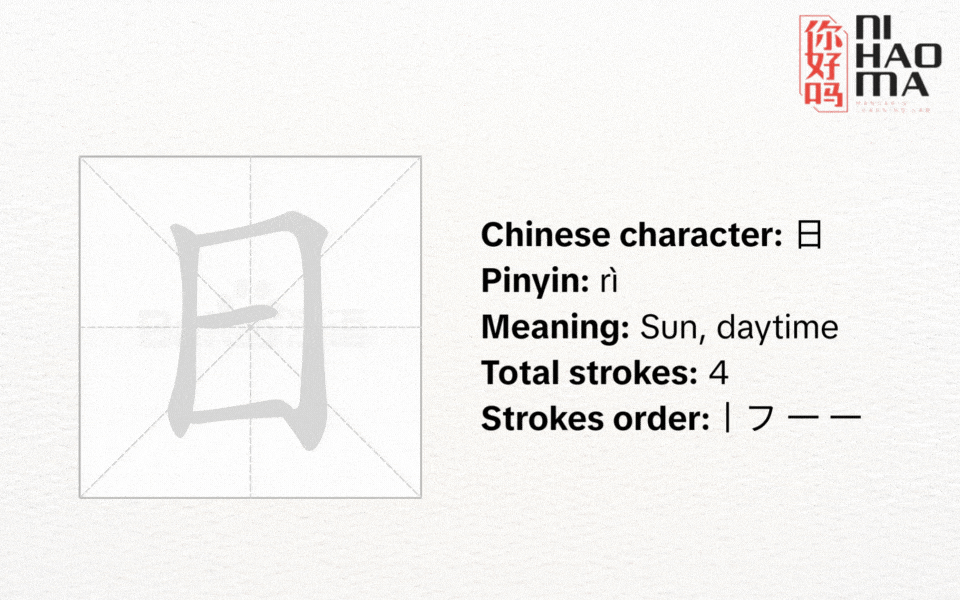 the radical 72 in chinese