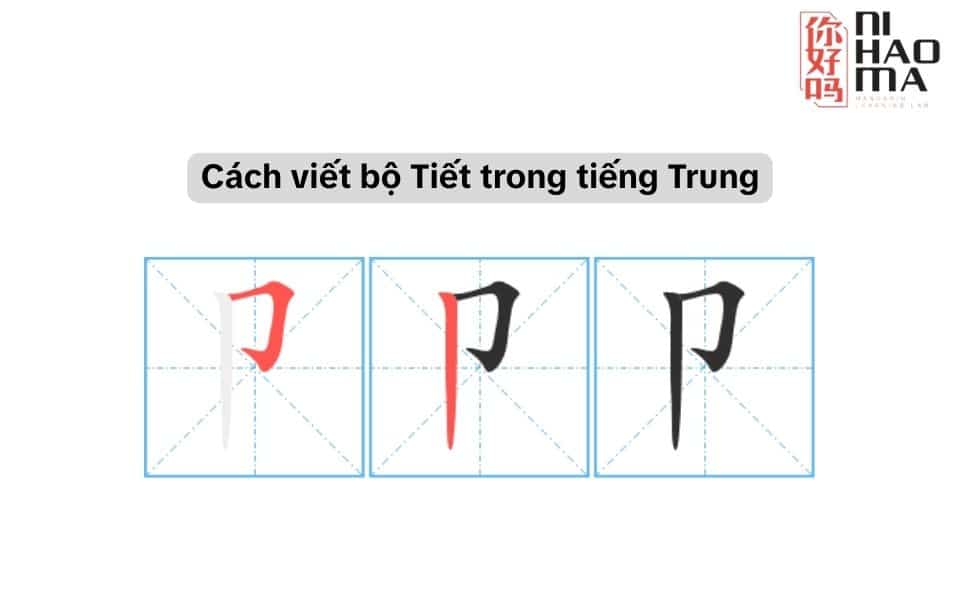 cách viết bộ tiết trong tiếng trung