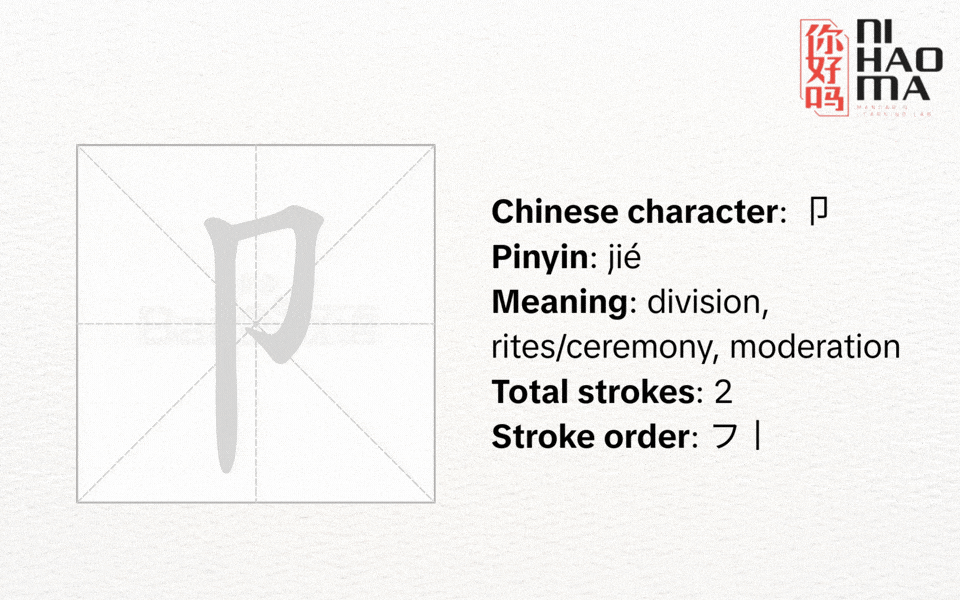 radical 26 in chinese meaning