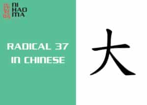 radical 37 in chinese