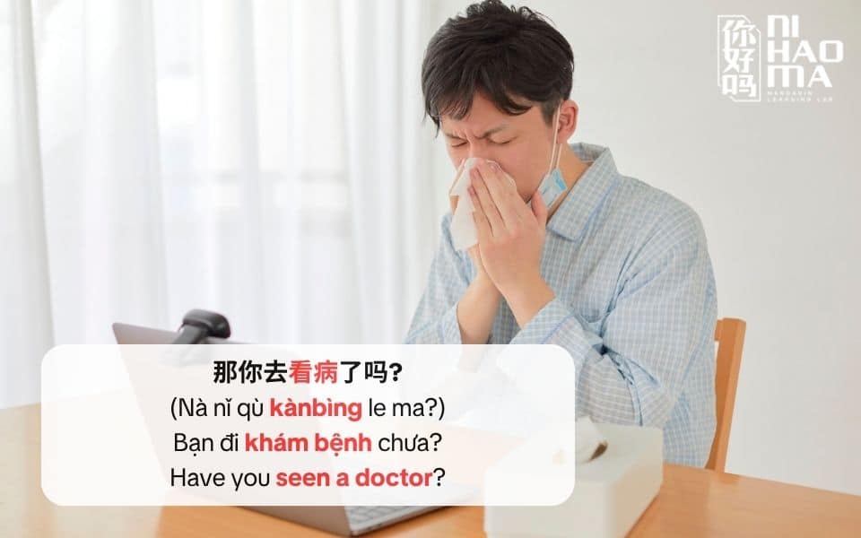 từ vựng chứa bộ nạch trong tiếng trung