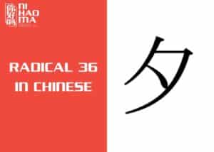 radical 36 in chinese
