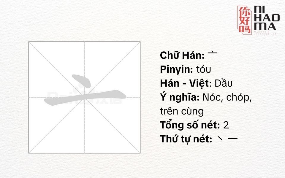 bộ đầu trong tiếng trung là gì