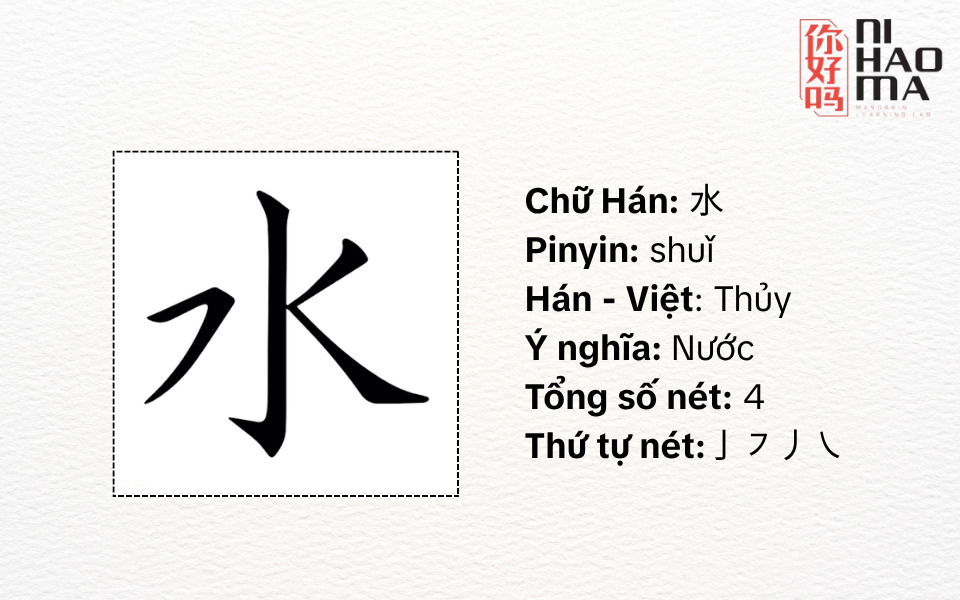 bộ thủy trong tiếng trung là gì