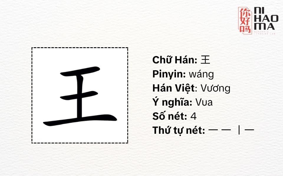 bộ vương trong tiếng trung nghĩa là gì