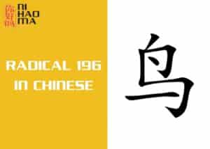 radical 196 in chinese